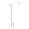 Deluxe White Garden Flag - Deluxe Holder FA199028 Power Coated Flag Accessories