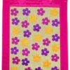 Cute Floral Pattern Burlap - Floral Spring Vertical Applique Decorative Flags HGE80007 Imported