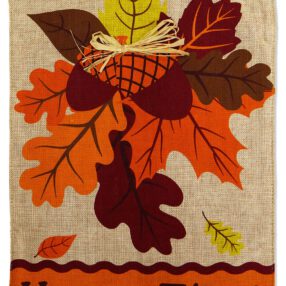 Harvest Time - Harvest & Autumn Fall Vertical Applique Decorative Flags HGE80205 Imported