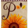 Harvest P - Harvest & Autumn Fall Vertical Applique Decorative Flags HGE80218 Imported