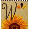Harvest W - Harvest & Autumn Fall Vertical Applique Decorative Flags HGE80219 Imported