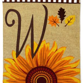 Harvest W - Harvest & Autumn Fall Vertical Applique Decorative Flags HGE80219 Imported