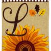 Harvest L - Harvest & Autumn Fall Vertical Applique Decorative Flags HGE80220 Imported