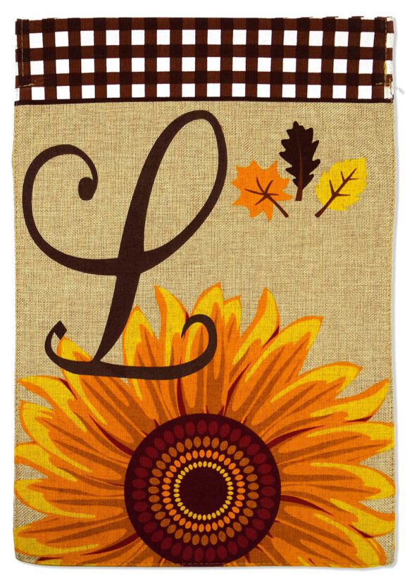 Harvest L - Harvest & Autumn Fall Vertical Applique Decorative Flags HGE80220 Imported