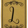Classic L Burlap - Simply Beauty Interests Vertical Applique Decorative Flags HGE80288 Imported