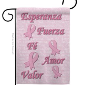 Esperanza, Fé, Valor - Support Inspirational Vertical Impressions Decorative Flags HG120030 Made In USA