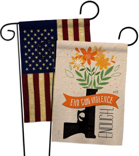 End Gun Violence - Support Inspirational Vertical Impressions Decorative Flags HG130377 Made In USA - Image 7