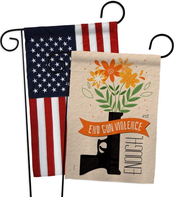 End Gun Violence - Support Inspirational Vertical Impressions Decorative Flags HG130377 Made In USA - Image 9