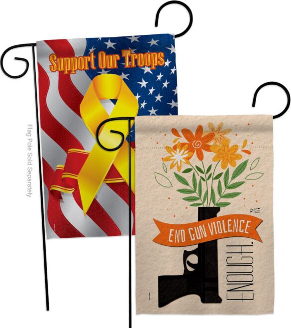 End Gun Violence - Support Inspirational Vertical Impressions Decorative Flags HG130377 Made In USA - Image 13