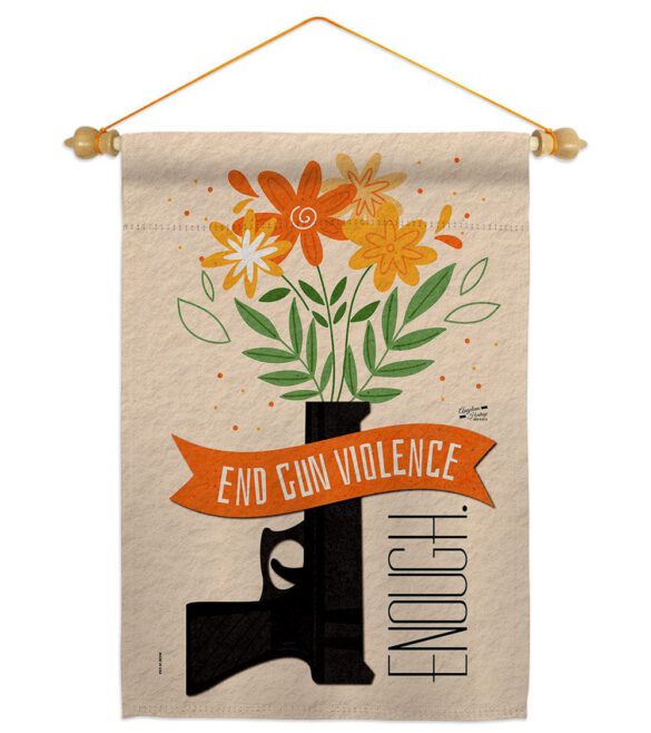 End Gun Violence - Support Inspirational Vertical Impressions Decorative Flags HG130377 Made In USA - Image 19