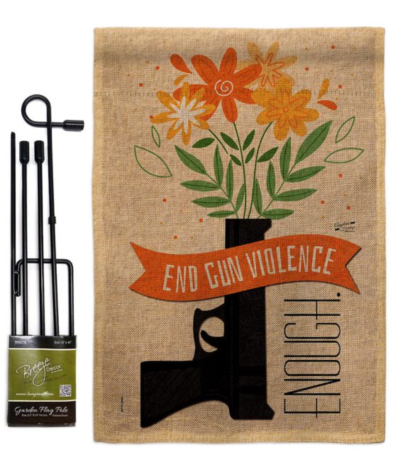 End Gun Violence - Support Inspirational Vertical Impressions Decorative Flags HG130377 Made In USA - Image 25