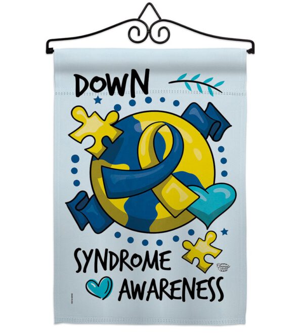 Down Syndorome Heart - Support Inspirational Vertical Impressions Decorative Flags HG190183 Made In USA - Image 16