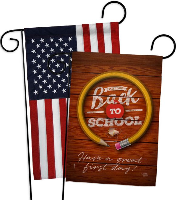 First Day Of School - School Education Special Occasion Vertical Impressions Decorative Flags HG120055 Made In USA - Image 9
