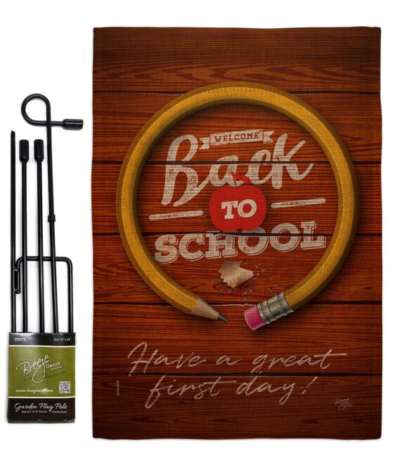 First Day Of School - School Education Special Occasion Vertical Impressions Decorative Flags HG120055 Made In USA - Image 25