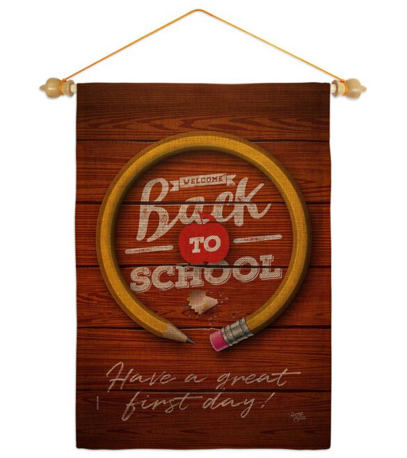 First Day Of School - School Education Special Occasion Vertical Impressions Decorative Flags HG120055 Made In USA - Image 40