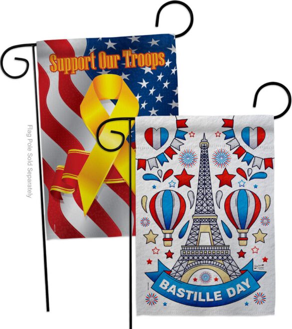 Bastille Day - Nationality Flags of the World Horizontal Impressions Decorative Flags HG130393 Made In USA - Image 14