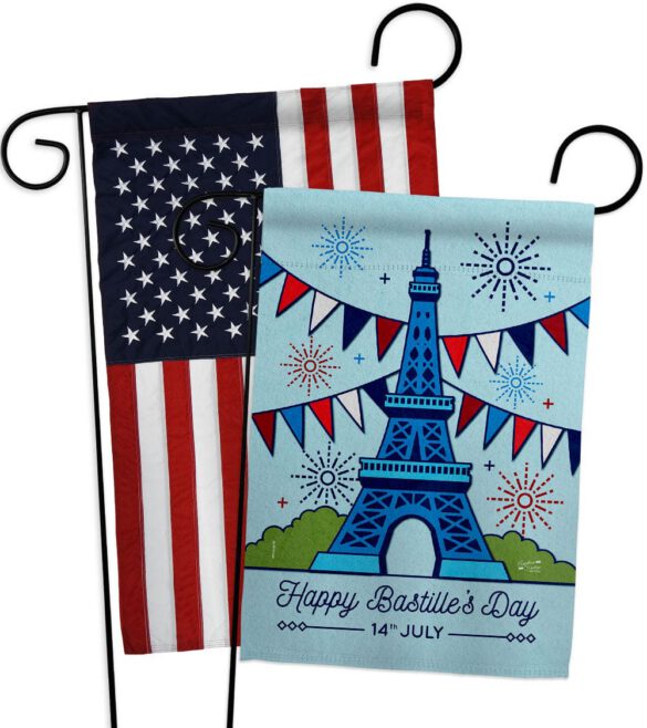 Happy Bastille Day - Nationality Flags of the World Horizontal Impressions Decorative Flags HG130394 Made In USA - Image 9