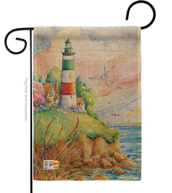Cliff Lighthouse - Beach Coastal Vertical Impressions Decorative Flags HG106064 Made In USA - Image 8