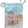 Beach More - Beach Coastal Vertical Impressions Decorative Flags HG106110 Made In USA