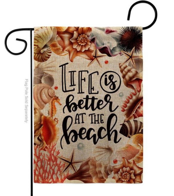 Better At Beach - Beach Coastal Vertical Impressions Decorative Flags HG106114 Made In USA - Image 11