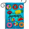Chilling At Pool - Beach Coastal Vertical Impressions Decorative Flags HG192646 Made In USA