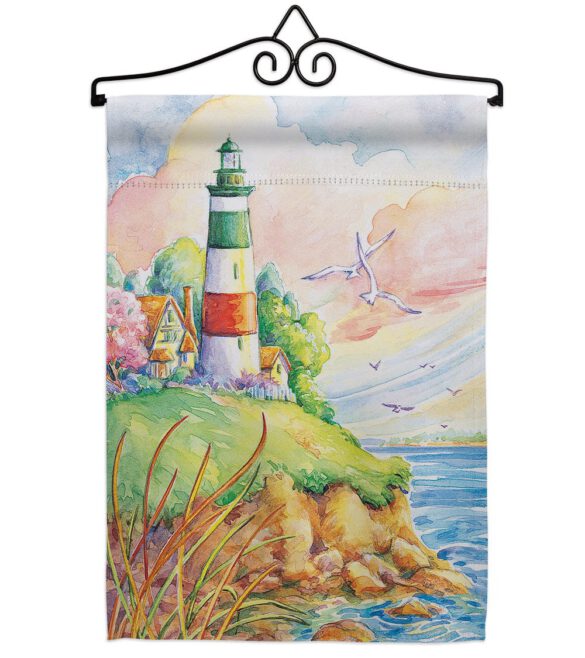 Cliff Lighthouse - Beach Coastal Vertical Impressions Decorative Flags HG106064 Made In USA - Image 7