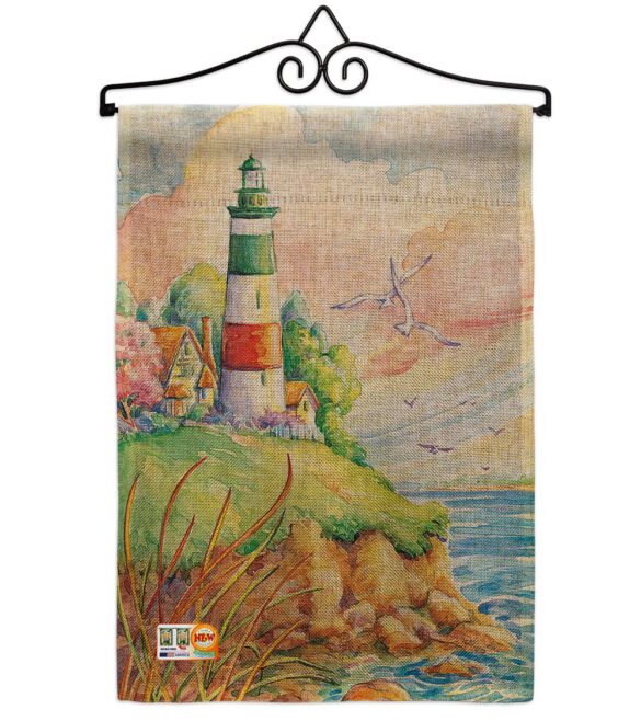 Cliff Lighthouse - Beach Coastal Vertical Impressions Decorative Flags HG106064 Made In USA - Image 10