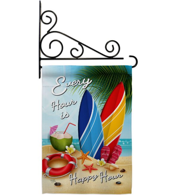 Beach Every Hour - Beach Coastal Vertical Impressions Decorative Flags HG106080 Made In USA - Image 11