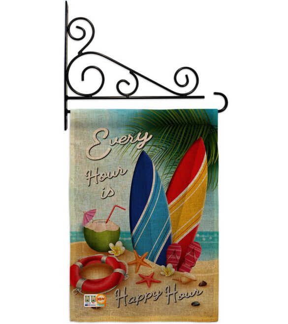 Beach Every Hour - Beach Coastal Vertical Impressions Decorative Flags HG106080 Made In USA - Image 12