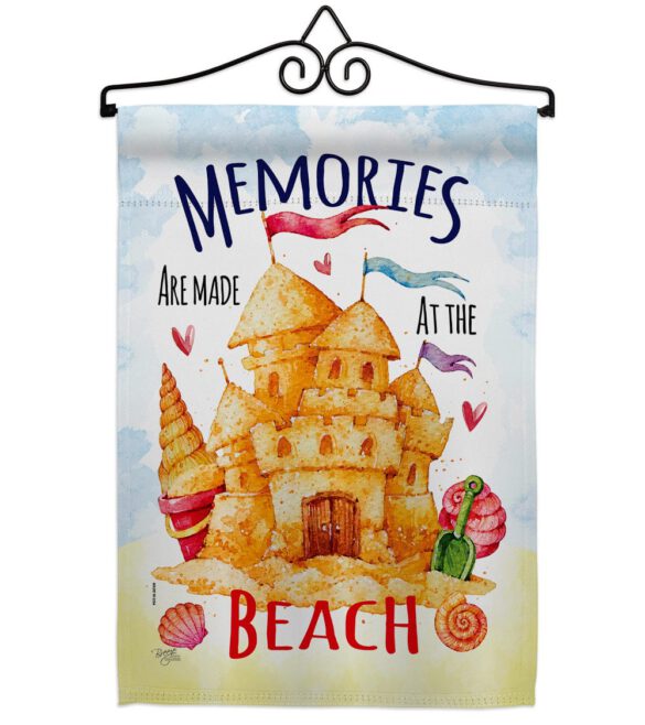 Beach Memories - Beach Coastal Vertical Impressions Decorative Flags HG106081 Made In USA - Image 7