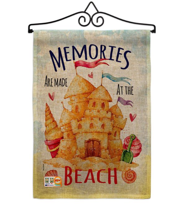 Beach Memories - Beach Coastal Vertical Impressions Decorative Flags HG106081 Made In USA - Image 10