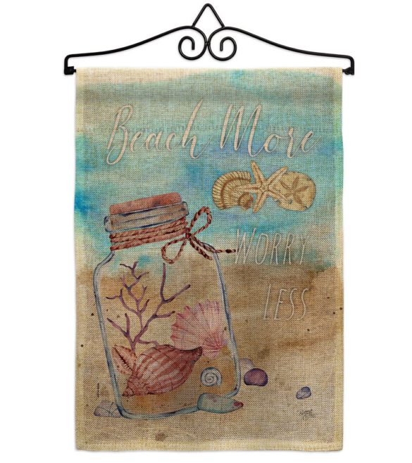 Beach More - Beach Coastal Vertical Impressions Decorative Flags HG106110 Made In USA - Image 17