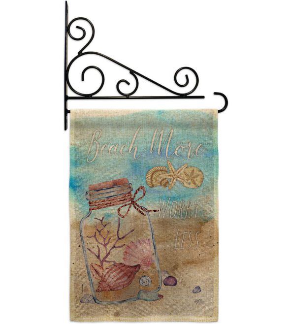 Beach More - Beach Coastal Vertical Impressions Decorative Flags HG106110 Made In USA - Image 18