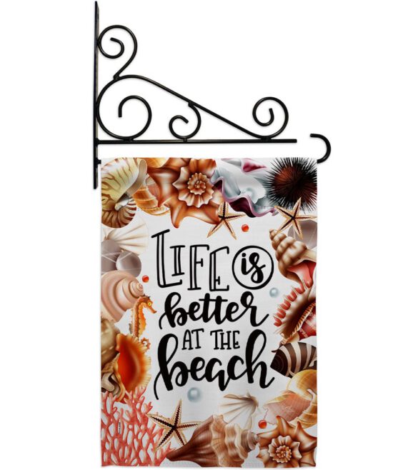 Better At Beach - Beach Coastal Vertical Impressions Decorative Flags HG106114 Made In USA - Image 8