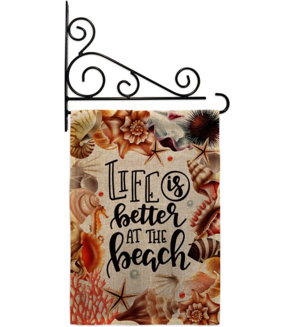 Better At Beach - Beach Coastal Vertical Impressions Decorative Flags HG106114 Made In USA - Image 18