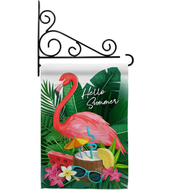Flamingo Summer - Beach Coastal Vertical Impressions Decorative Flags HG137371 Made In USA - Image 8