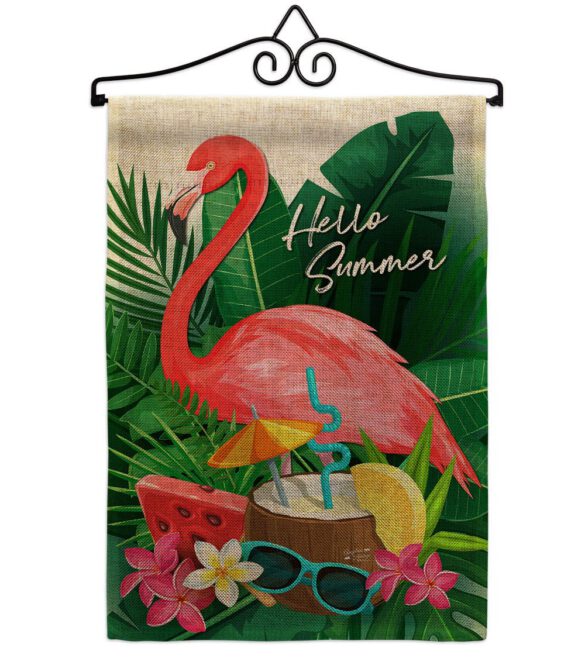 Flamingo Summer - Beach Coastal Vertical Impressions Decorative Flags HG137371 Made In USA - Image 17