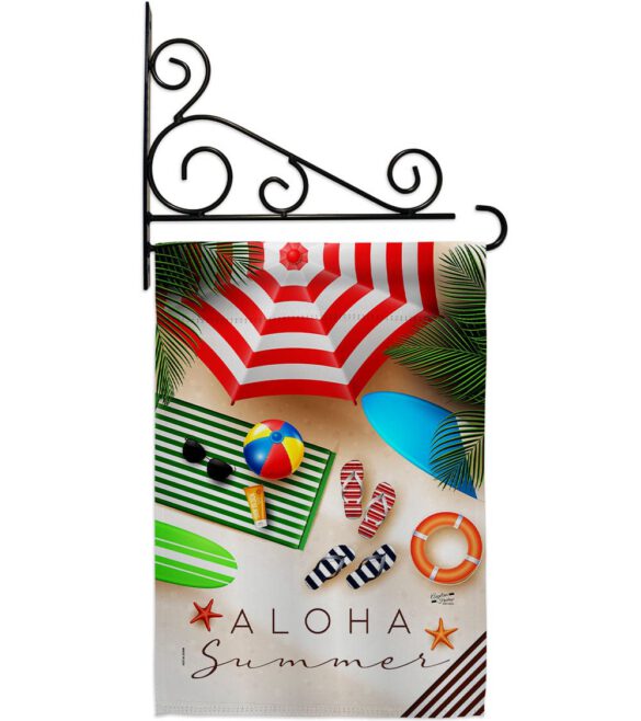 Aloha Beach Time - Beach Coastal Vertical Impressions Decorative Flags HG137451 Made In USA - Image 9