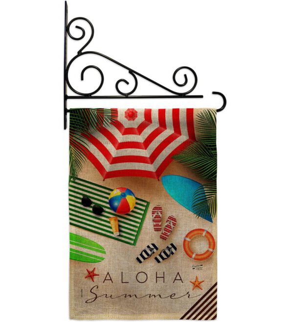 Aloha Beach Time - Beach Coastal Vertical Impressions Decorative Flags HG137451 Made In USA - Image 19
