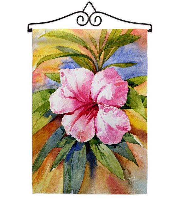 Hibiscus - Beach Coastal Vertical Impressions Decorative Flags HG137547 Made In USA - Image 7