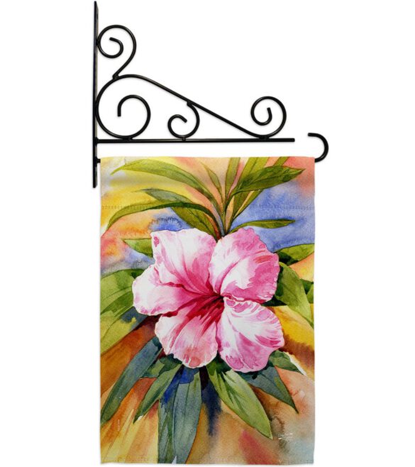 Hibiscus - Beach Coastal Vertical Impressions Decorative Flags HG137547 Made In USA - Image 8