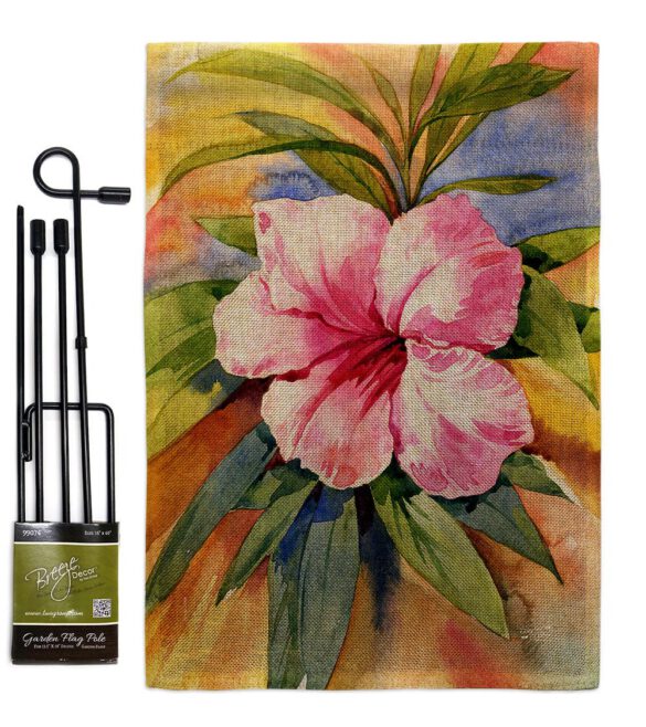Hibiscus - Beach Coastal Vertical Impressions Decorative Flags HG137547 Made In USA - Image 14