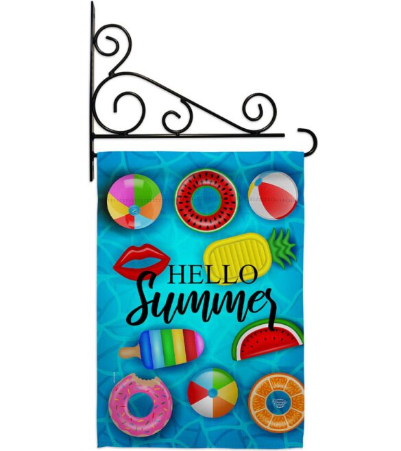 Chilling At Pool - Beach Coastal Vertical Impressions Decorative Flags HG192646 Made In USA - Image 8
