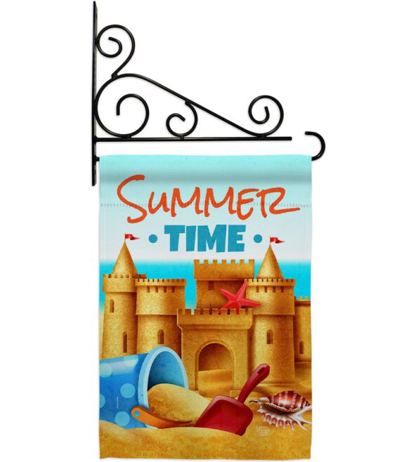Bulid Sand Castle - Beach Coastal Vertical Impressions Decorative Flags HG192684 Made In USA - Image 8