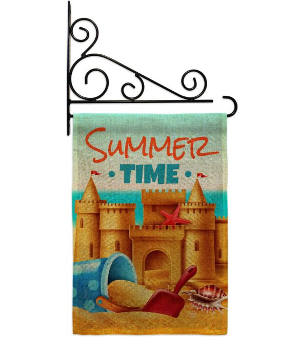 Bulid Sand Castle - Beach Coastal Vertical Impressions Decorative Flags HG192684 Made In USA - Image 20