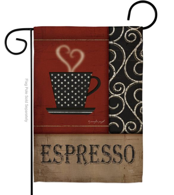 Espresso - Beverages Happy Hour & Drinks Vertical Impressions Decorative Flags HG117026 Made In USA