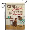 Coffee and Friends - Beverages Happy Hour & Drinks Vertical Impressions Decorative Flags HG117055 Made In USA