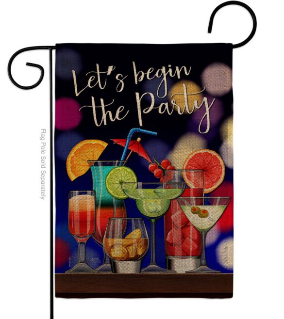 Begin The Party - Beverages Happy Hour & Drinks Vertical Impressions Decorative Flags HG117059 Made In USA - Image 11