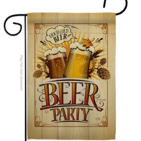 Beer Party - Beverages Happy Hour & Drinks Vertical Impressions Decorative Flags HG117061 Made In USA