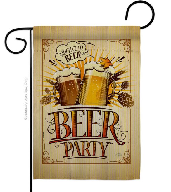 Beer Party - Beverages Happy Hour & Drinks Vertical Impressions Decorative Flags HG117061 Made In USA